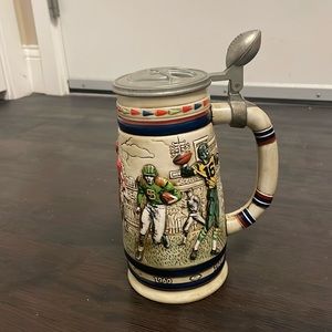 Vintage Football Stein